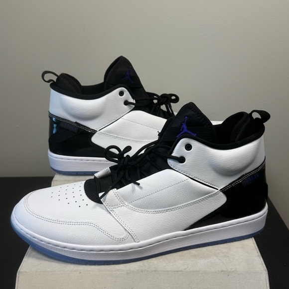 Nike Jordan Fadeaway Men's Sneakers AO1329-100 , size 14, black and white, NWOT - Picture 3 of 15